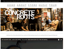 Tablet Screenshot of concreterootsmusic.com